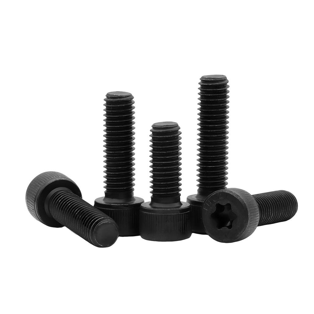 Болт с цилиндрической головкой и шлицем Torx, класс прочности 12.9. Доступен в размерах M3, M4, M5, M6, M8, M10.