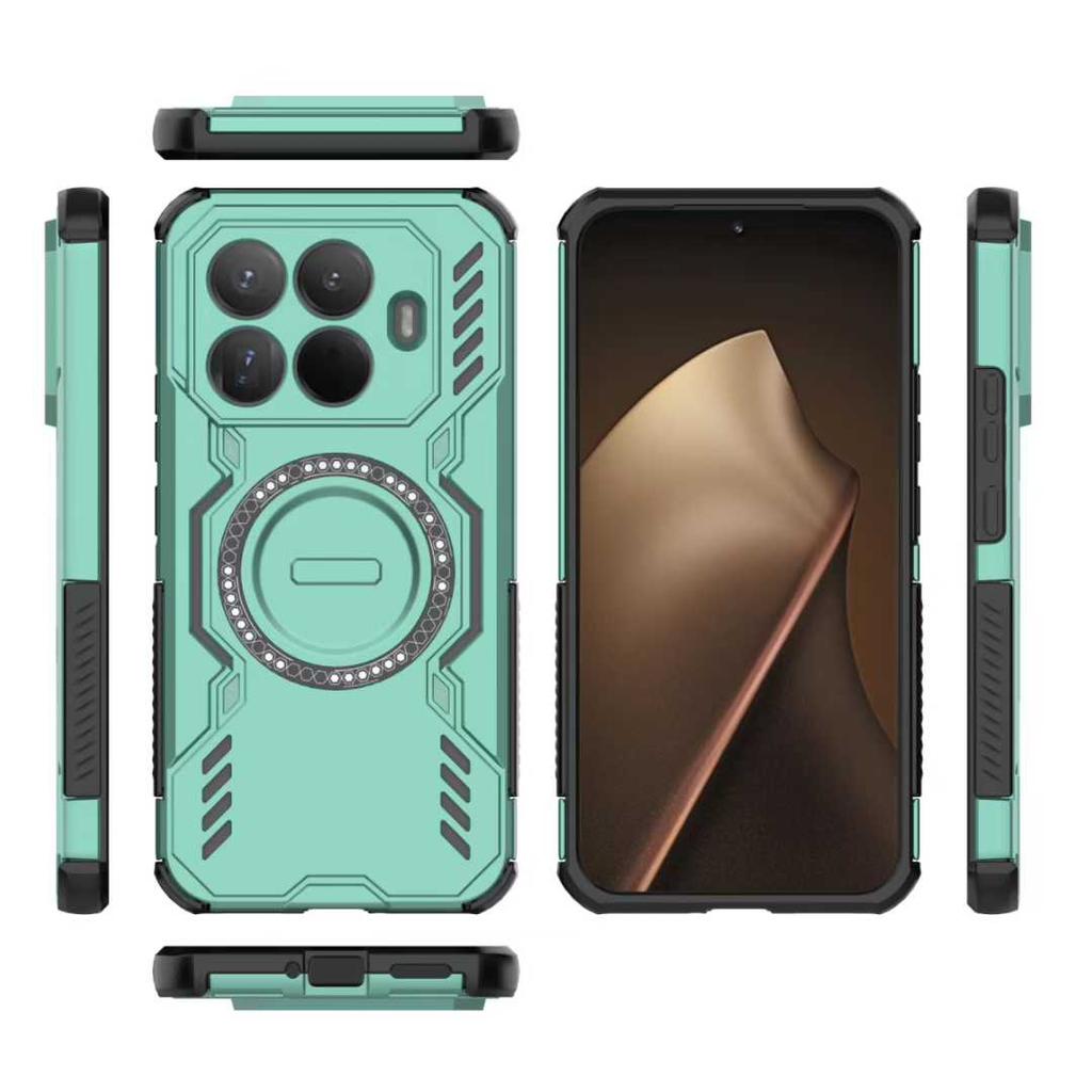 Прочный Бронированный Защитный Чехол На Заднюю Панель Для Xiaomi 15T Pro 17 ProMax Redmi Note 15 Pro Plus 15 15C Магнитный Чехол Для Беспроводной Зарядки