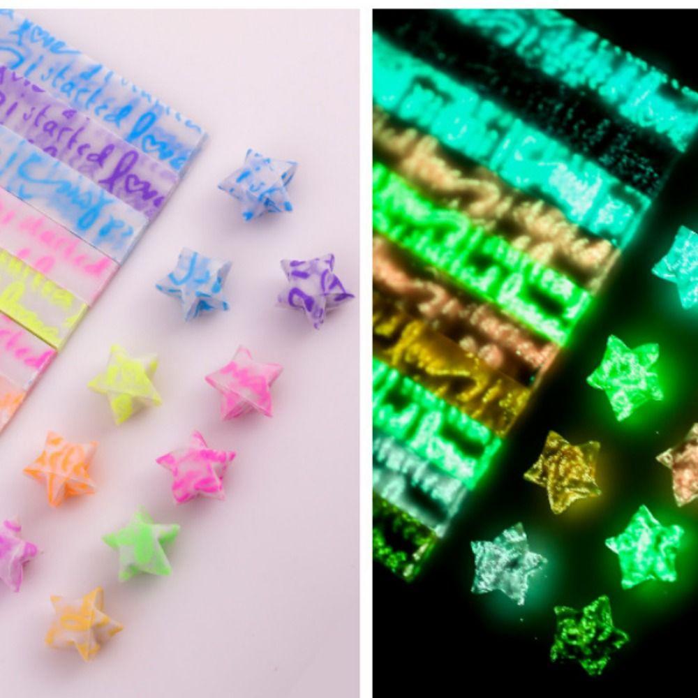 210 листов светящейся декоративной блестящей бумаги для оригами, бумага для поделок, бумага для поделок со звездами