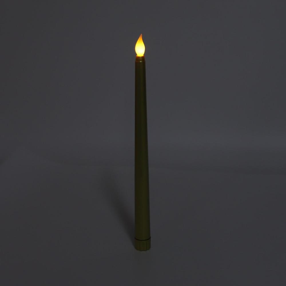 4 Pcs Warm Light Taper Candles Flameless LED Candle Sticks LED Taper Candles  Halloween Decor