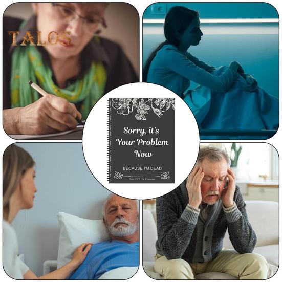 Планировщик конца жизни Извините, теперь это ваша проблема, потому что я умер Планировщик конца жизни Аварийный переплет Блокнот Журнал