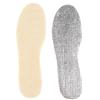 1 Pair Of Aluminum Foil Lamb Wool Insoles Winter Warm Soft Plus Velvet Insoles