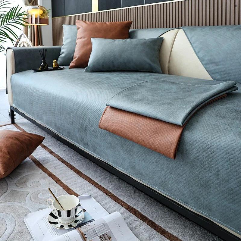 Технологический тканевый чехол для дивана, водонепроницаемый, против царапин для кошек, для собак, детей, коврик для дивана, нескользящий комбинированный диван, полотенце, украшение для дома
