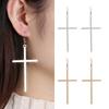 Exaggerated Hip Hop Punk Rock Long Earrings Dangle Drop Ear Stud Big Cross