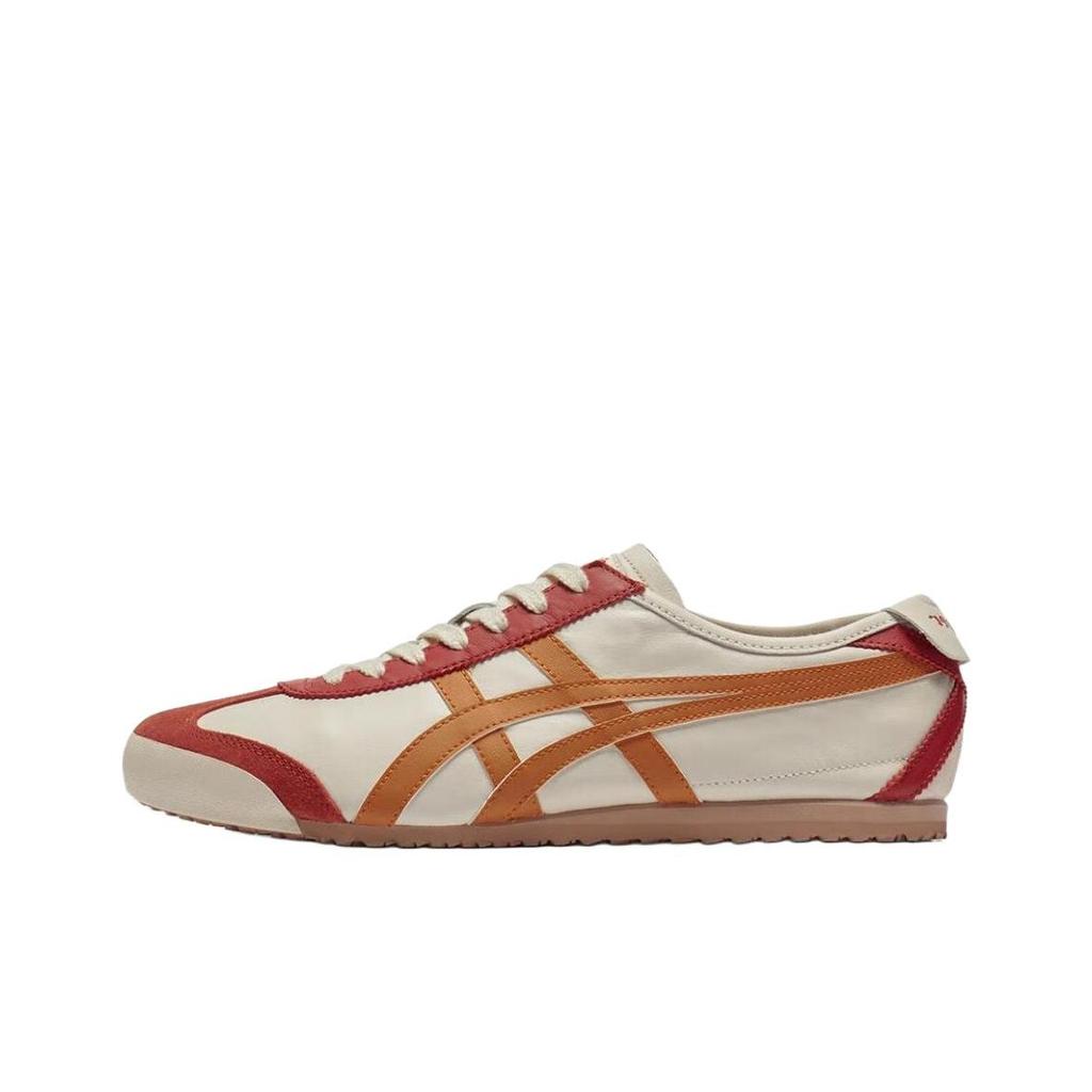 ONITSUKA TIGER Mexico 66 Удобные Универсальные Повседневные Кроссовки Унисекс Бежевые 1183C102-252