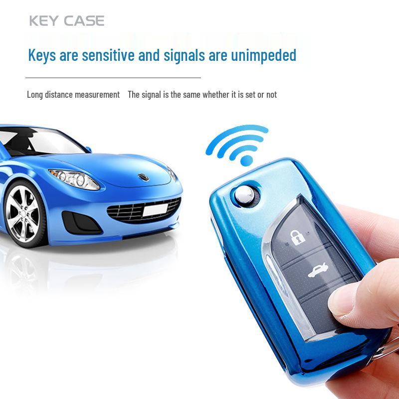 TPU Soft Rubber Key Shell for Toyota Levin, Corolla, Camry, RAV4, Rongfang, Reiz