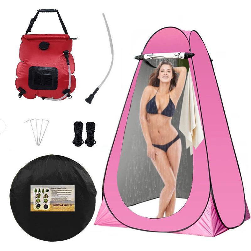 Портативная палатка для душа и туалета для кемпинга - Укрытие для уединения на открытом воздухе