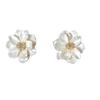 Drop Camellia Minimalist Earrings With Electroplated Finish For Decor Ladies