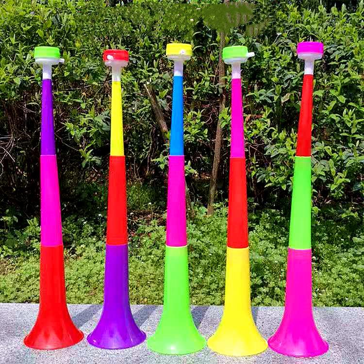 Plastic Three-Section Large Telescopic Horn 60cm Vuvuzela Fan Horn World Cup Cheering Horn Street Stall Goods