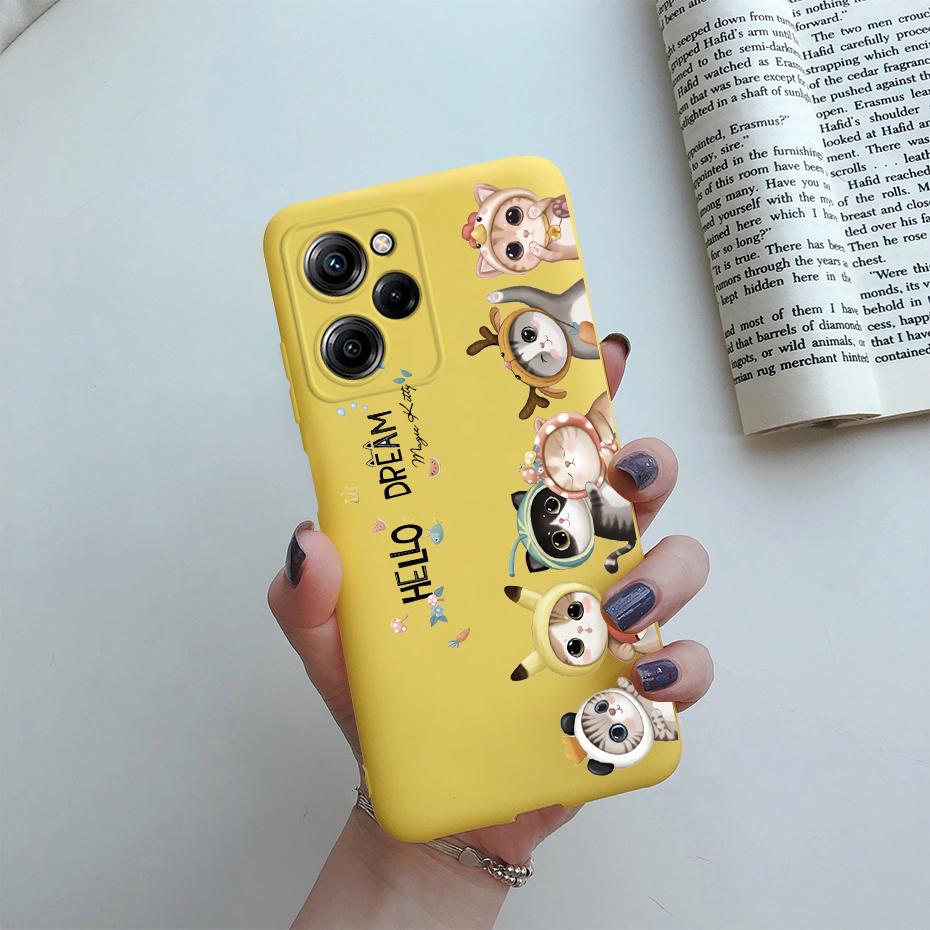 Чехол для Poco X5 Pro Чехол для Xiaomi Poco X5 PocoX5 X 5 Pro 5G Милый Астронавт Мраморный Чехол для Телефона Задняя Крышка Ударопрочный Мягкий ТПУ Funda