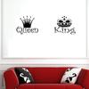 DNVEN Принцесса Королева Король Короны Съемные Настенные Наклейки Наклейки Фрески для Детских Комнат Детские Комнаты Декор для Детской Черный 22 дюйма x 10