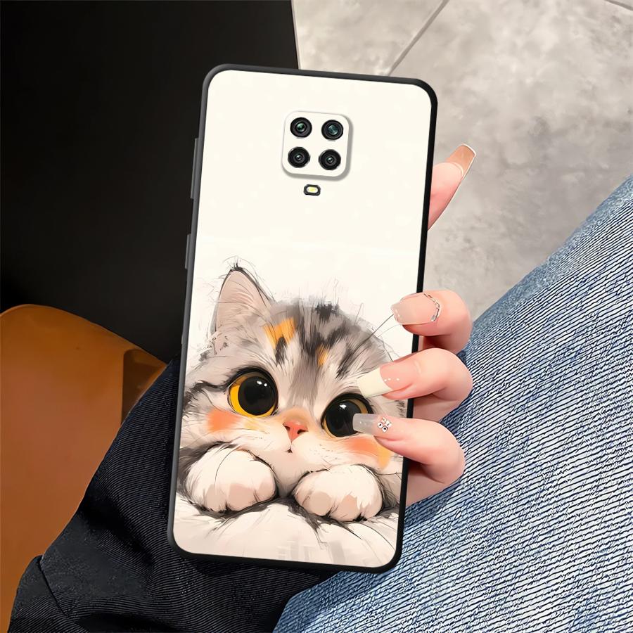 Чехол для телефона для Xiaomi Redmi Note 14 10 12C 13C 14C A3 13 Pro Plus A1 12 11 9 8 7 K80 A4 A5 A2 K40 A1 Мультяшный кот