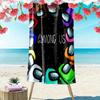 Among Us Print Beach Towel, Large Soft Quick Dry Towel for Beach Camping Swimming