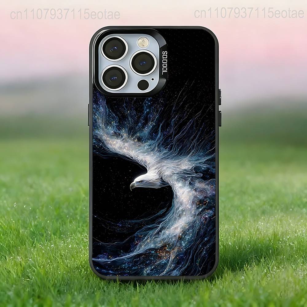 Eagle fly Cool art Phone Case For iPhone 17,16,15,14,13,12,11,Pro,XS,Max,Plus,Mini,SE4,E Black Matte Shockproof Cover