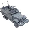 Platz Waltersons 1/72 Scale World War II US Army M3A1 Half-Track Normandy Plastic Model Kit WS55007