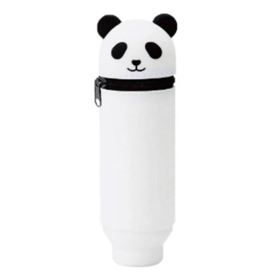 Телескопический силиконовый пенал с изображением мультяшных животных, держатель для ручек, сумка для хранения канцелярских принадлежностей и косметики для школы и офиса