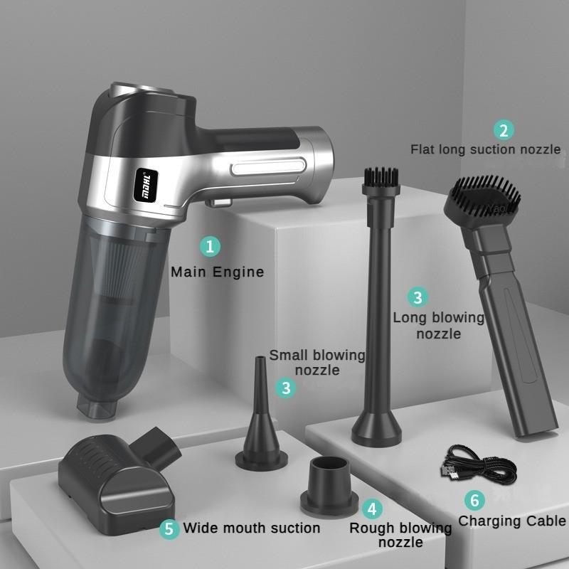 Мощный автомобильный пылесос мощностью 120 Вт, портативный беспроводной ручной пылесос, небольшой бытовой настольный пылесос
