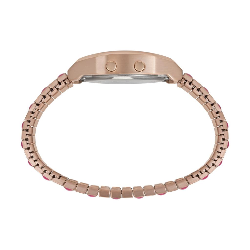 Часы Q Timex Pink Dial Stainless Steel Acrylic Quartz Watch Brand TW2W41000 Pink [TIMEX] Womens [Товар]