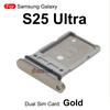 For Samsung Galaxy S25Ultra Sim Tray Dual Sim Card Holder Slot Replacement Part Black Silver Gold