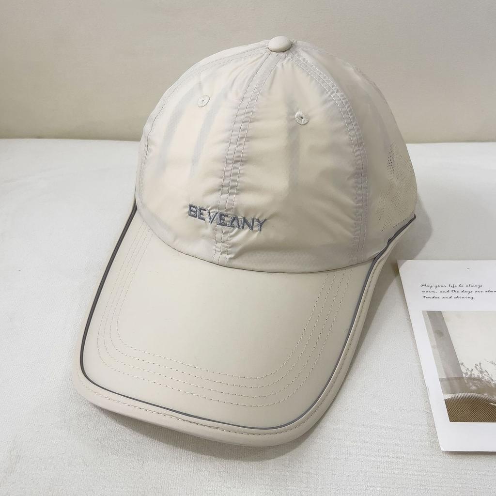 Summer simple letter embroidery quick-drying cap children's fashion extended brim sunshade baseball cap men