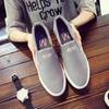 Новые летние повседневные мужские туфли, спортивные дышащие парусиновые туфли, мужские туфли без застежек в корейском стиле, мужские кроссовки, осень