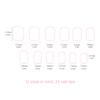 24Pcs Polka Dot Heart Check Cherry Short Square False Nails With Jelly Adhesive Detachable Full Cover Press On Artificial Nails
