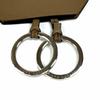 Excellent HERMES Necklace Leather Clochette Necklace Charm Leather leather Women Used
