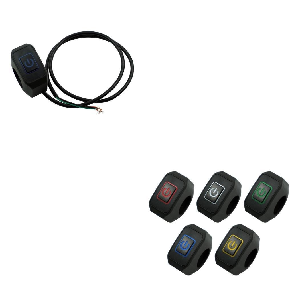 31BC On/Off Motorbike Push Button Handlebar Switch For Electronic Bicycles Scooters
