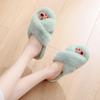 Fashion Women House Slippers Fur Fashion Warm Shoes Woman Slip On Flats Female Slides Cozy Home Furry Slippers