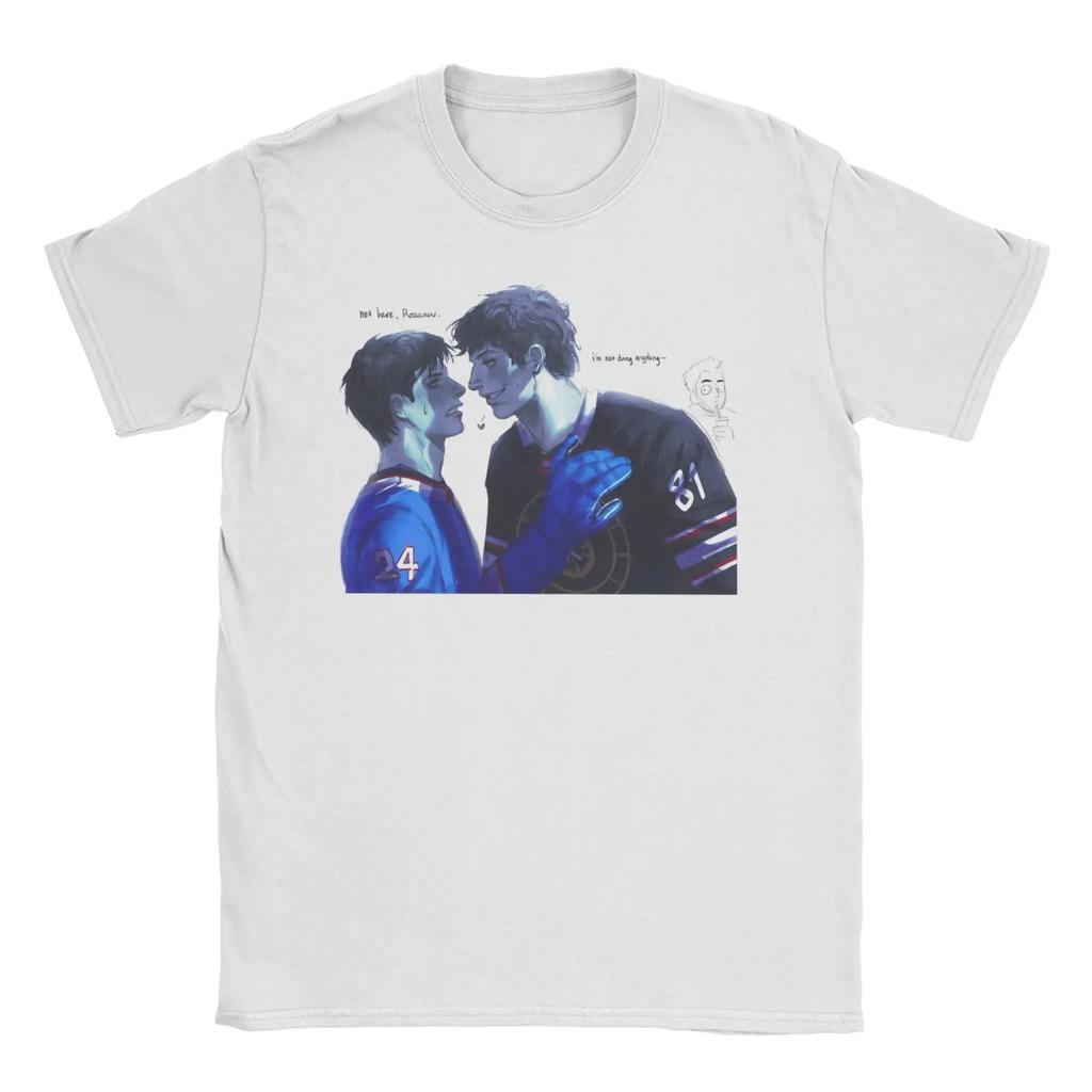 Unisex Womens TShirts Heated Rivalry Dual Logos Hockey Shane and Ilya Amazing Cotton Tees Short Sleeve T Shirt Clothes Printed