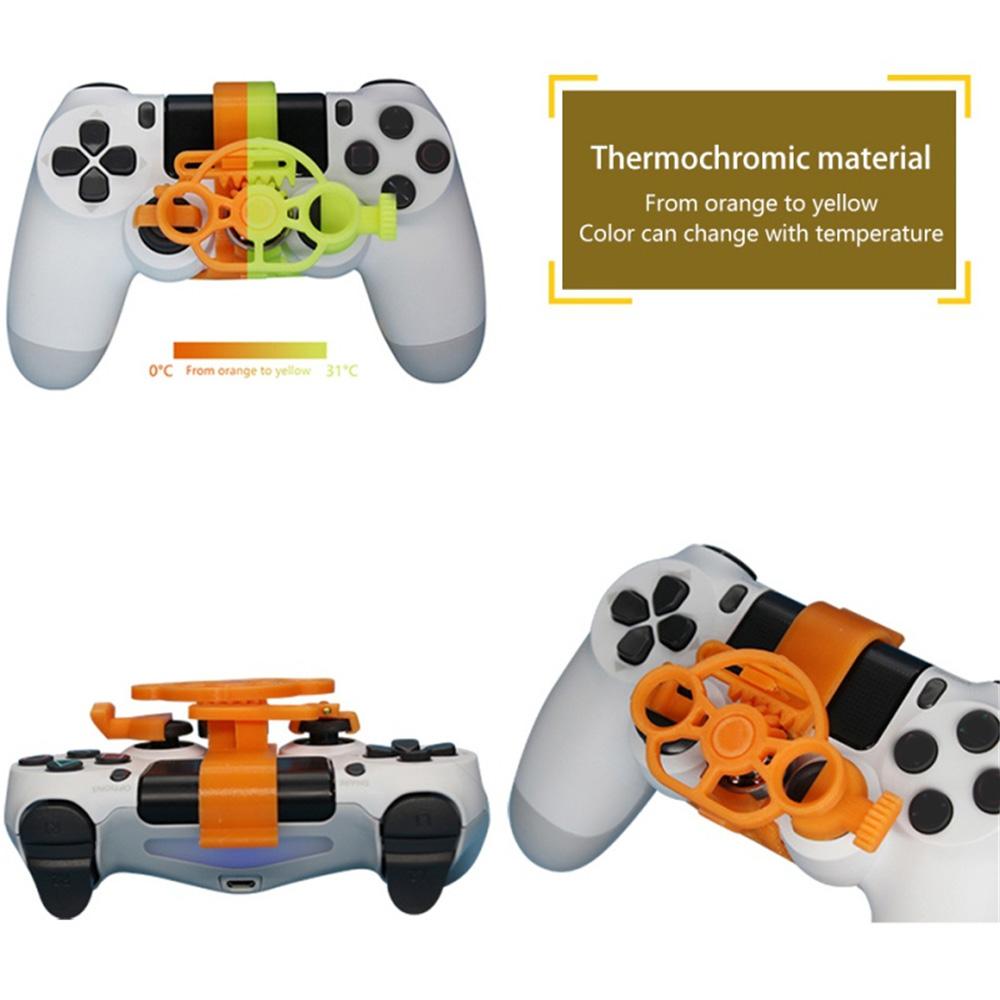 Mini Steering 3D printing Wheel For PS4 Controller Racing Games Auxiliary Controller Game Joystick Simulator Gamepad