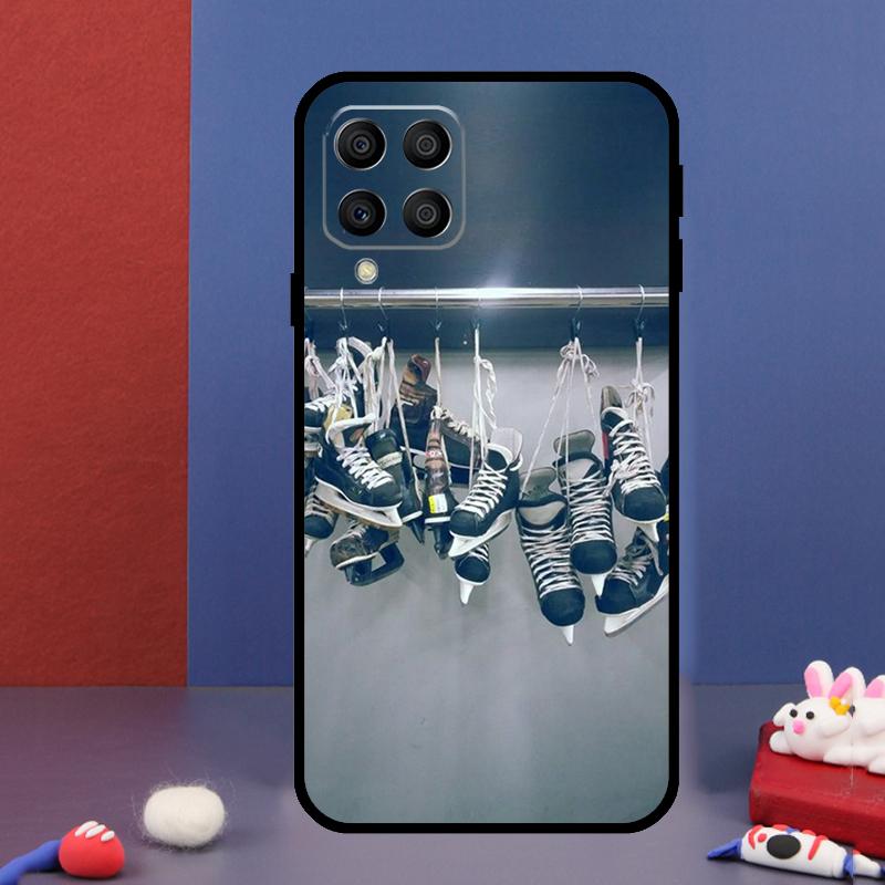 Спортивный чехол для телефона Samsung Galaxy M14 M34 M54 M33 M13 M23 M53 M15 M55 M31 M51 M20 M30s M32 M52 с изображением хоккея