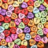 Высококачественные материалы для изготовления ювелирных изделий 50 шт./пакет акриловые бусины в форме сердца браслет ожерелье части DIY бусины в форме букв 7 мм бусины в форме сердца