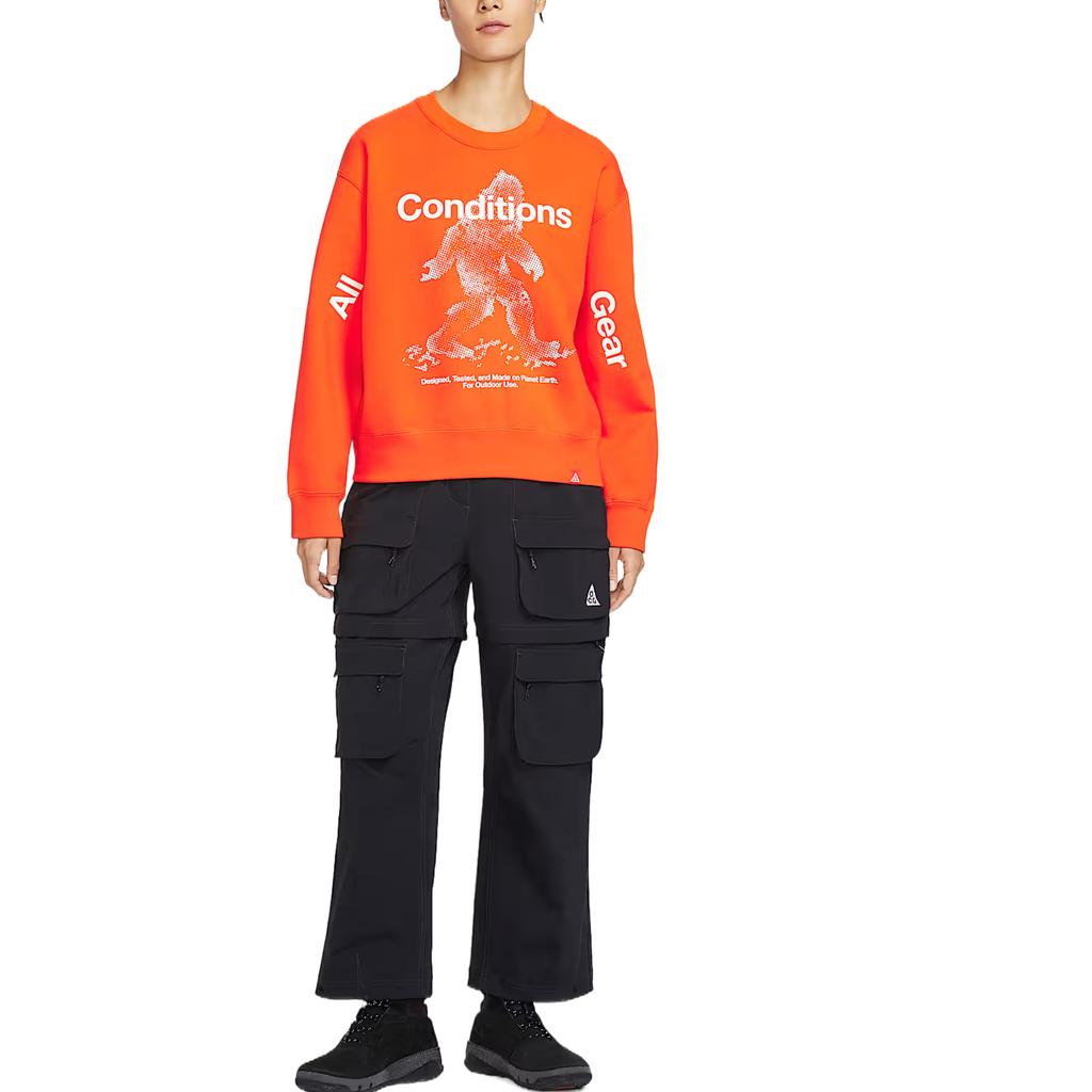 Nike Серия ACG Прочный водостойкий флисовый лонгслив Обычная футболка Женские топы IO9404-819