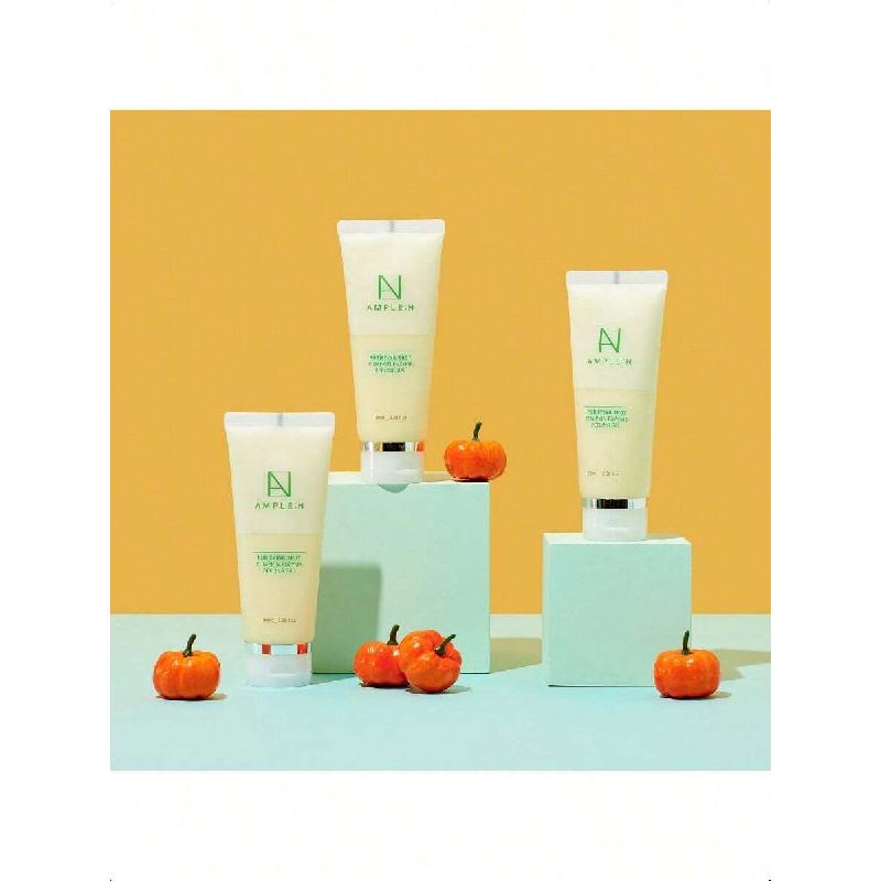 Обильный:N Очищающий пилинг-гель с тыквенными энзимами 100 мл | Корейский отшелушивающий гель с экстрактом центеллы азиатской и женьшеня | Идеально для жирной