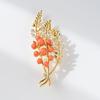 Senior Brooches Flower Leaf Brooch Pins for Women Suit Pendant Fashion Brooches Jewelry
