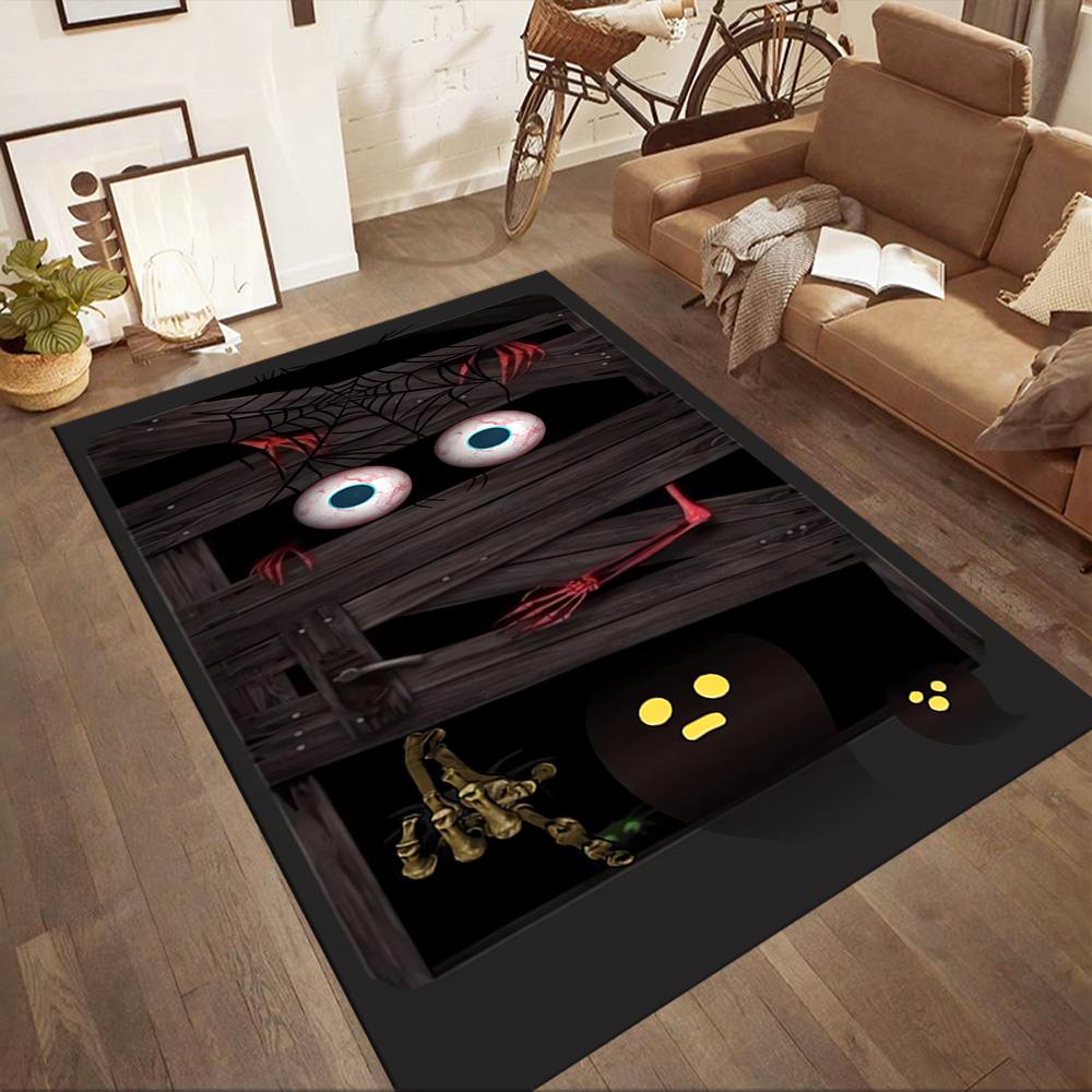 Spooky Halloween Night Floor Mats for Living Room, Bedroom and Room Decoration Are Suitable for Gifts.