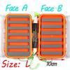 1PCS 2 Layer Fly Fishing Pocket Box Waterproof Case for Nymph Dry Wet Flies Trout Carp Salmon Fishing Fly Box S L