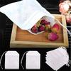 100Pcs/Lot Empty Scented Tea Bags Drawstring Pouch Bag 5.5 X 7CM Seal Filter