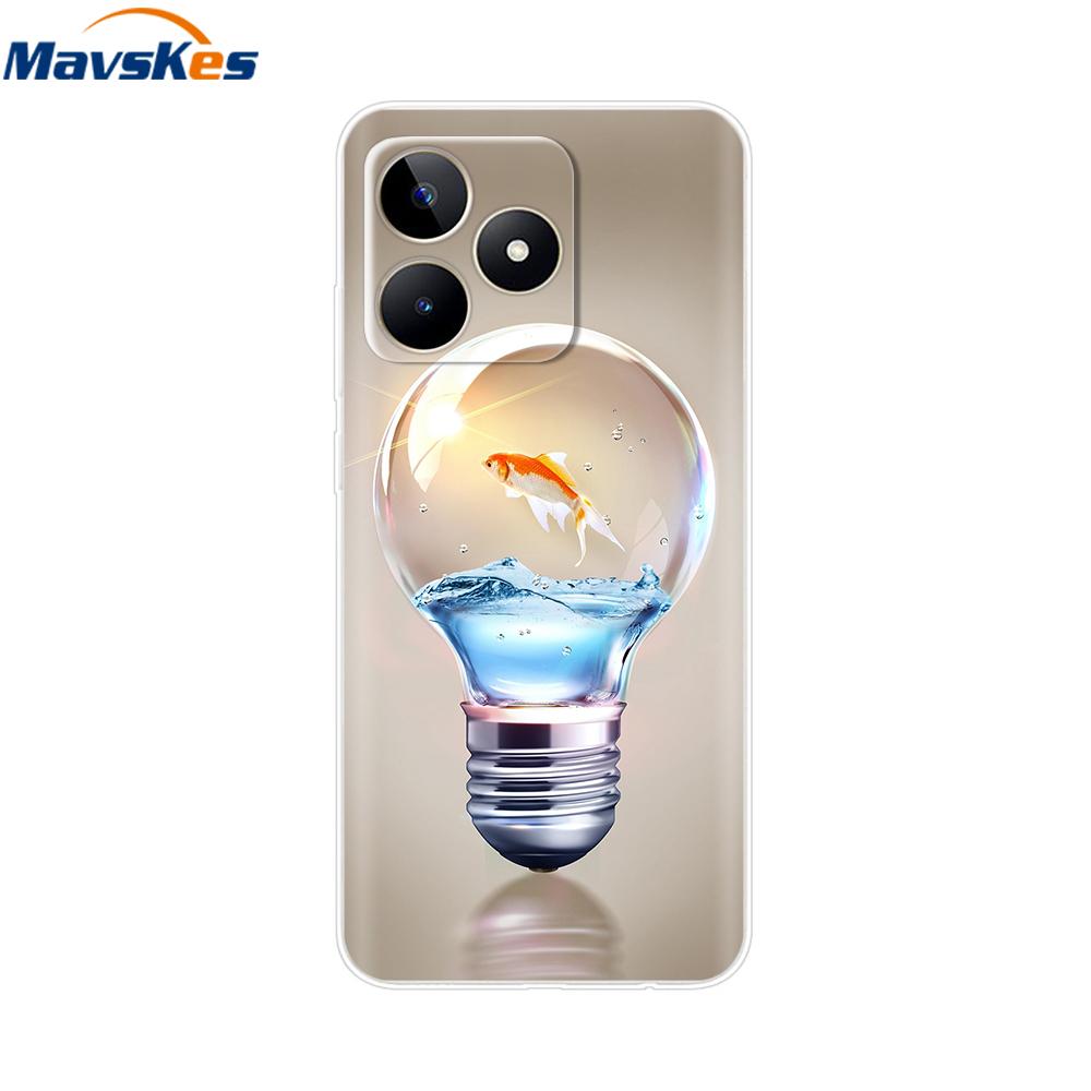 For OPPO Realme C53 C 53 Case Cover Clear Soft Silicone TPU Phone Case Coque For Realme C53 realmeC53 Back Cover Fundas Bumper