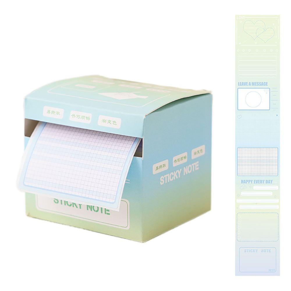 256Pcs/Set Full Adhesive Sticky Note Stationery Tearable Notepad Labels Stickers School/Office