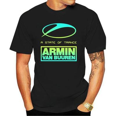 Новое поступление модная тяжелая Хит продаж винтажная Летняя Новая мода A State of Trance Armin Van Buuren Графическая мужская футболка