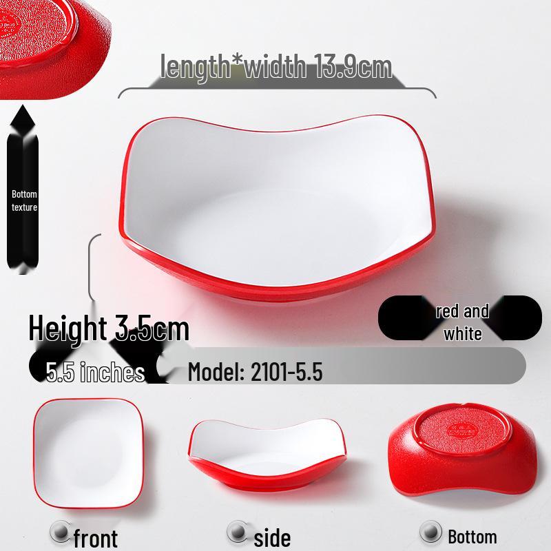 Меламиновая тарелка для закусок и соусов для KTV, ресторана - Креативное холодное блюдо, Имитация фарфора