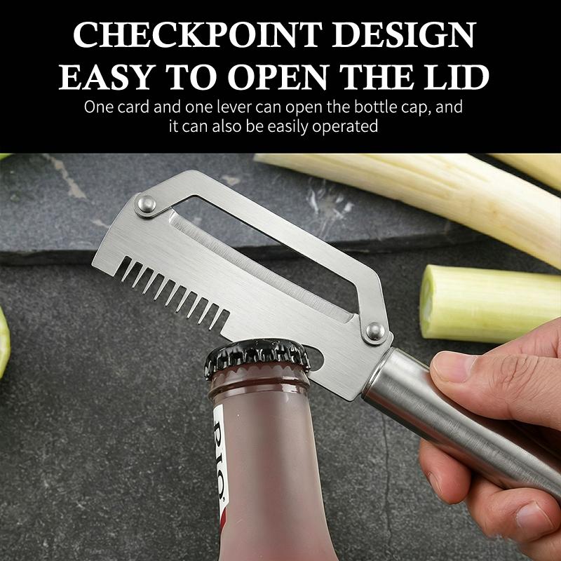 Multi Functional Stainless Steel Handle Peeling Scallion Knife Scraping Knife Household Scallion Peeling ToolDesert Bling