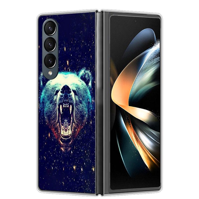 Чехол для Samsung Z Fold 4 ZFold 5 4 5G Жесткий прозрачный чехол для телефона для Samsung Galaxy Z Fold4 Fold5 Ударопрочный бампер Fundas