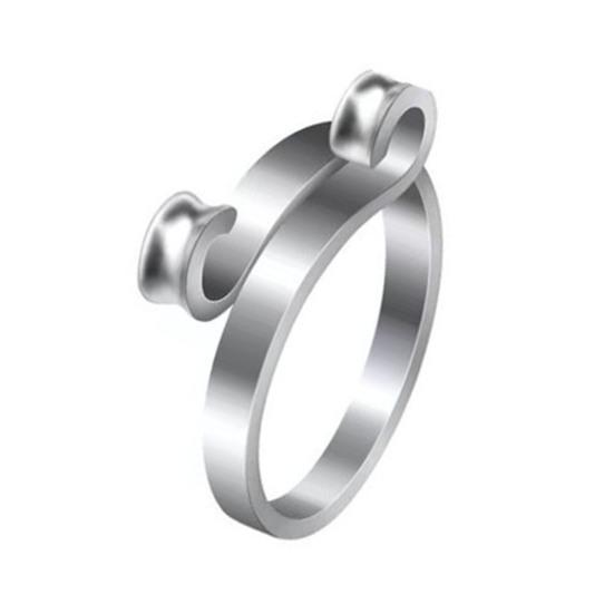 4Pcs Adjustable Knitting Crochet Loop Ring Set for Fingers 2 Style Metal Crochet Tension Ring Open Yarn Guide Finger Holders Knitting Thimbles