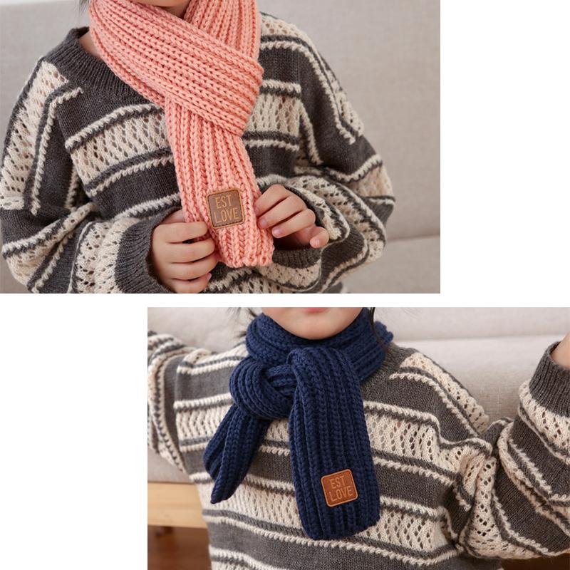 Baby Kids Warmer Scarf Knitted Woolen Scarves Head Neck Wrap Scarves