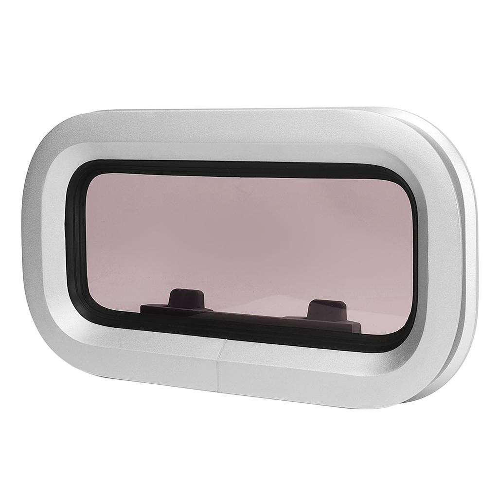 Иллюминатор для лодки Сверхпрочный Алюминиевый сплав Устойчивый к УФ-излучению Герметичный Водонепроницаемый Квадратный Внутреннее открывание