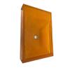 Bathroom Transparent Resin Vessel Sink Cloakroom Rectangular Countertop Orange Washbasin