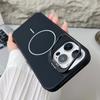Совместимый с MagSafe Силиконовый Магнитный Чехол для iPhone 16 15 14 Plus 11 12 13 Pro Max Ударопрочный Чехол с Подставкой для Линзы Защитный Чехол